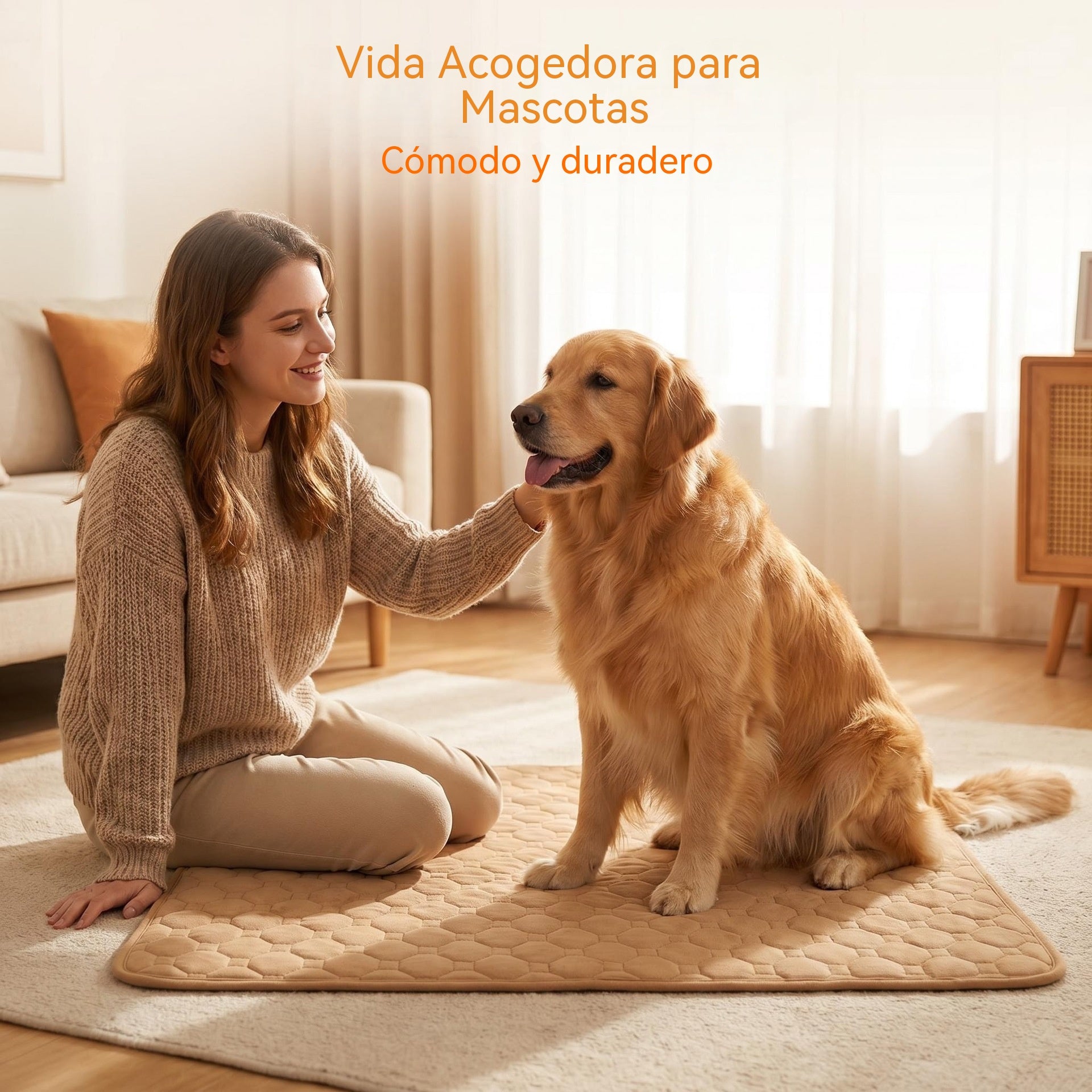 📢 ¡50 % de descuento 🔥! Alfombrilla refrescante para mascotas (no requiere llenado de agua) 🧊 — Fabricada en tejido Oxford transpirable; apta para todo tipo de camas o jaulas para mascotas.