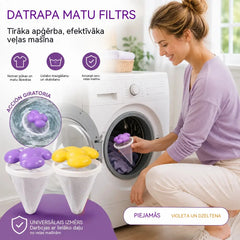 ✨ Peldošais veļas mazgājamās mašīnas filtrs – katrā mazgāšanas reizē aiztur pūkas, matus un mājdzīvnieku spalvas 🧺
