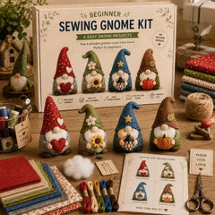 ✨50% de descuento🎨✂️ Set de arte DIY de tela – crea tus propios animales de tela, manualidades creativas hechas a man