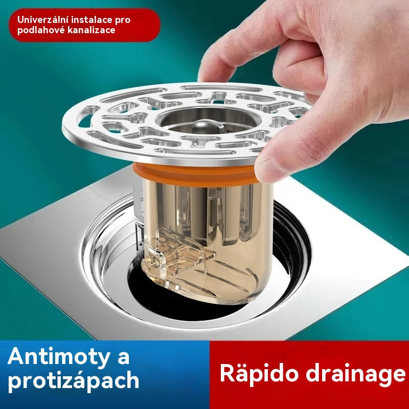 🔥Kupte jeden a druhý dostanete zdarma✨Univerzální jádro podlahové vpusti proti zápachu s voštinovým filtrem