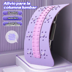 Dispositivo de relajación de la columna lumbar, camilla, ayuda para la corrección de la cifosis lumbar, dispositivo de fijación