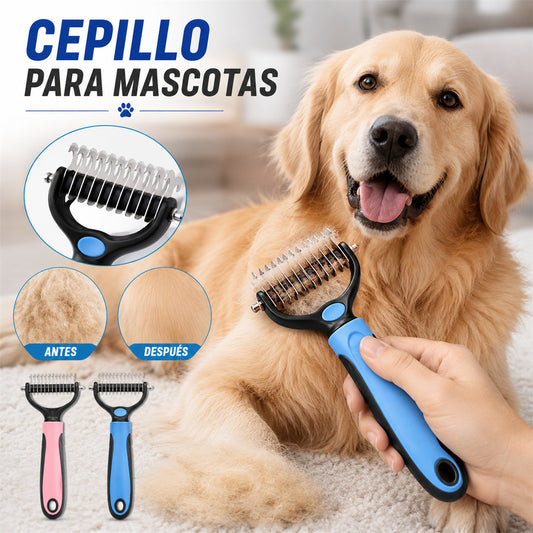 🐶【Compre 1 y obtenga 1 gratis，2 piezas】Cepillo de doble cara para el aseo de mascotas y la eliminación de pelo