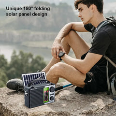 💥50% sleva!!🏕️Multifunkční přenosné rádio, AM rádio, pevná karta Bluetooth, vícezónový zvuk