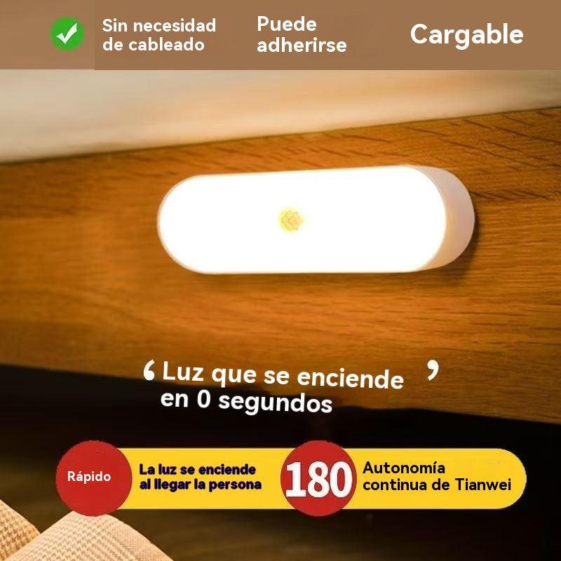 【Compre 1 unidades y llévese 1 gratis】🏡💡Luz LED inteligente con sensor de presencia, fácil de cargar y práctica.