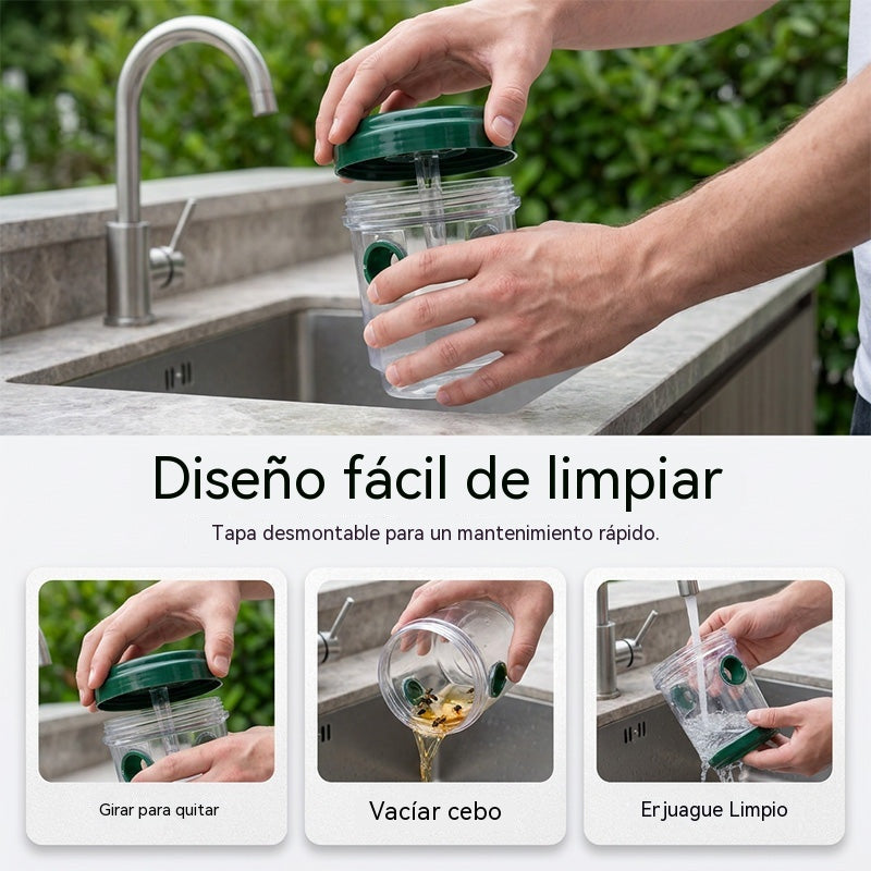 🐝☀️ Trampa solar para avispas para terraza y jardín 🔋🌿 – eficaz, recargable y resistente a la intemperie – sin productos químicos, para hasta 500 m² – ¡ahorra ahora!