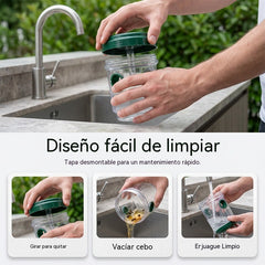 【2 piezas 29 €】🐝☀️ Trampa solar para avispas para patios y jardines 🔋🌿 – Altamente eficiente, recargable, resistente a la intemperie, cubre hasta 500 metros cuadrados.