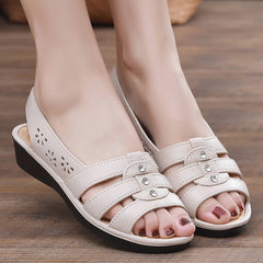【36-40】Nuevas sandalias de verano para mujer, informales y cómodas, planas, antideslizantes y resistentes al desgaste