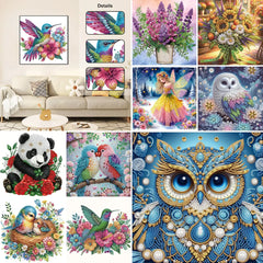 ✨【30cm * 30cm】 💥 Adhesivo de pared decorativo con pintura de diamante hecha a mano