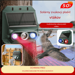 🔥【Oferta por tiempo limitado】🔥Repelente solar ultrasónico para animales para exteriores: puede ahuyentar pájaros y animales.