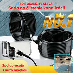 Súprava na čistenie odtokov 5800 PSI – vysokotlaková tryska a hadica na upchaté odtoky/potrubia