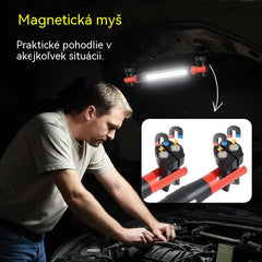 📢💡 Nabíjateľná pracovná baterka 4 v 1: Bez použitia rúk, kdekoľvek.