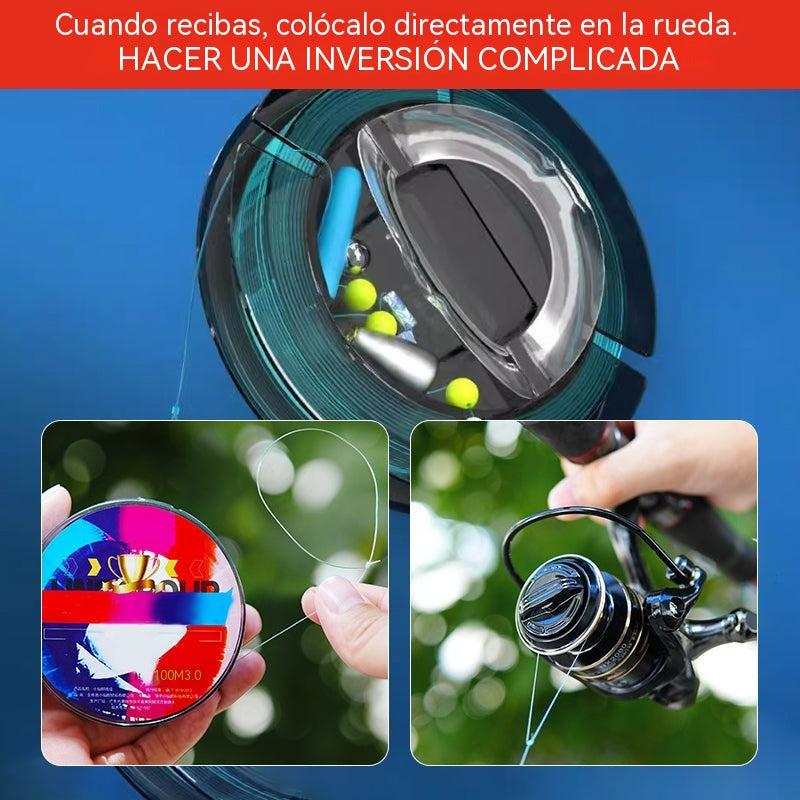 Set de pesca con flotador autoajustable | Lanzamiento largo, detección automática de profundidad, señal de picada con cambio de color