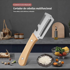 ✅【¡Compra 1 y llévate 1 gratis!】🧅🔪 Pelador de cocina multifuncional 3 en 1: ¡Pela, corta y abre tapones de botellas! 🔥