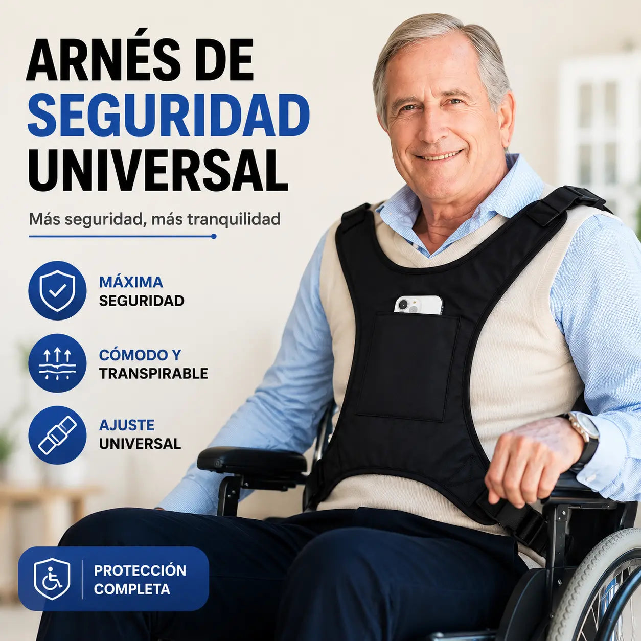 📢📢 ¡50% de descuento! ¡✨⏰ Cinturones de seguridad para sillas de ruedas de personas mayores!