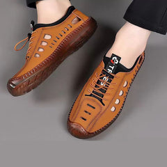 💥🎁【39-44】2025 nuevo verano transpirable fondo hueco suave zapatos casuales de los hombres