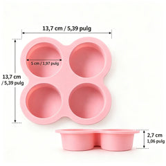 🧁【Compra uno y llévate otro gratis】✨ Moldes de silicona de grado alimenticio para hornear | DIY Chocolate, Flan y Mousse | Antiadherente y Fácil Desmolde 🍮