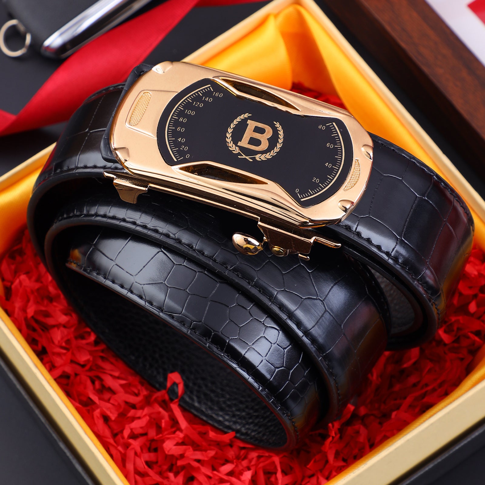 👍【Oferta por tiempo limitado】Nuevo cinturón de hombre de cuero genuino con hebilla automática