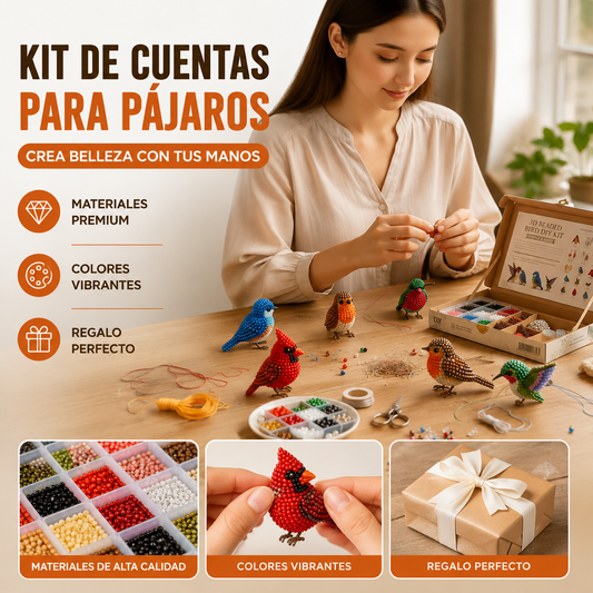 🔥¡Último día! 49% de descuento - 🧵✨ Mini set de animales 3D con cuentas para armar.