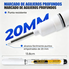 【10 unidades】🛠️ Rotulador permanente oleoso de secado rápido – Punta fina de precisión para metal, plástico, madera y más ⚡