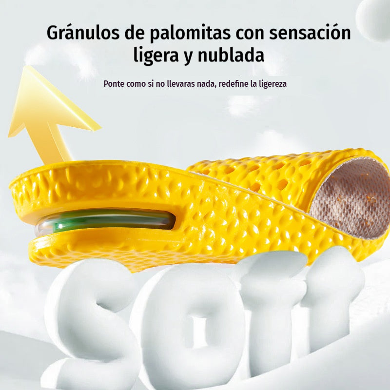💥【Compra uno y llévate otro gratis：2 pares】👟Plantillas cómodas con cojín de aire y efecto de aumento de estatura 📈