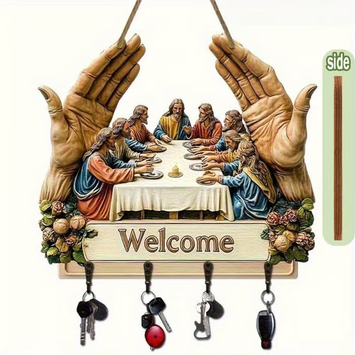 🎁30% OFF✝️Llavero multifuncional de madera con temática de comunión