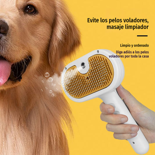 🐱💦Prensa para el pelaje de gatos y perros, cepillo para perros, cepillo para mascotas, cepillo con pulverizador para gatos🐶✨