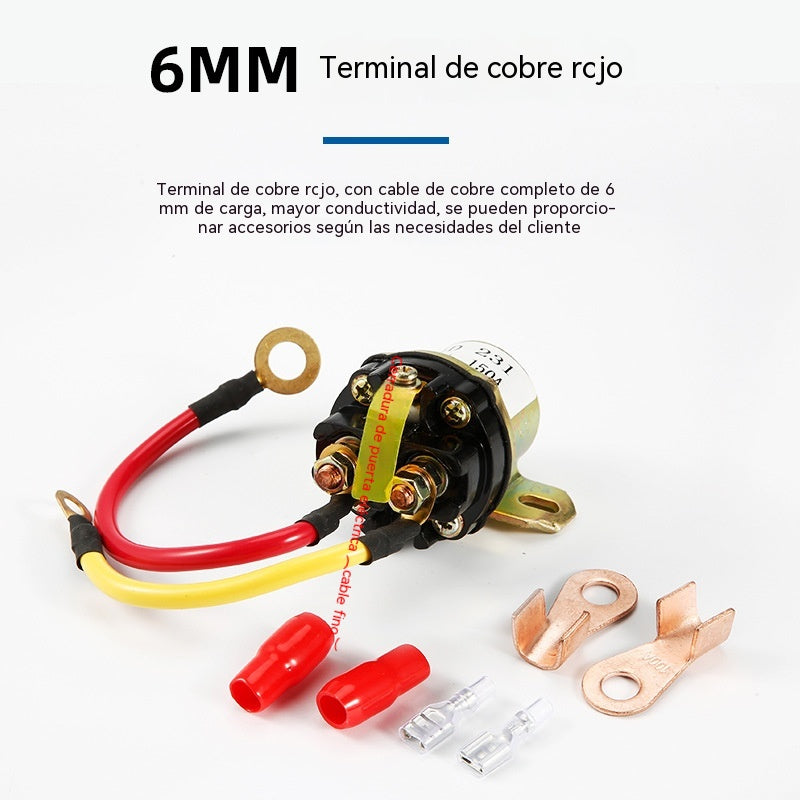 ⚡🚚 Relé de arranque 12V/24V para coche y vehículos agrícolas – Más potencia al arrancar, instalación rápida 🔧