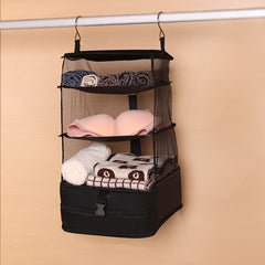 🧳💨 Bolsa de almacenamiento colgante multiusos para viajes 💧 Antihumedad y antipolvo 🔩 Fuerte soporte ✈️ Plegable