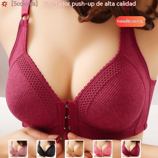 😍【3 piezas 32 euros】Sujetador push-up sin costuras de alta calidad, moderno y sexy, evita la flacidez.