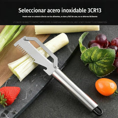 ✅【¡Compra 1 y llévate 1 gratis!】🧅🔪 Pelador de cocina multifuncional 3 en 1: ¡Pela, corta y abre tapones de botellas! 🔥