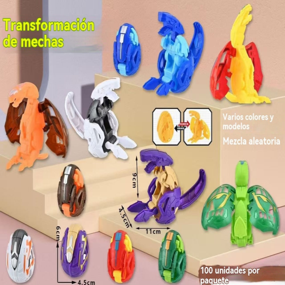 👨‍👩‍👧‍👦【6 piezas por 24 euros】Nuevo juguete de huevo de dinosaurio deformado