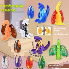 👨‍👩‍👧‍👦【6 piezas por 24 euros】Nuevo juguete de huevo de dinosaurio deformado