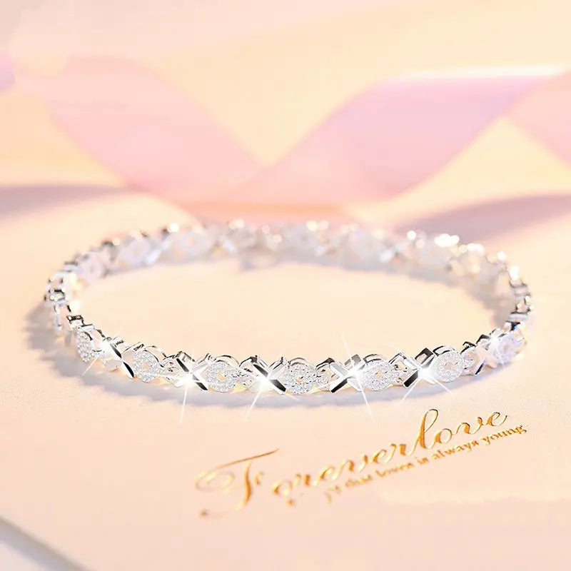 【Kupte 1 a získejte 1 zdarma】Náramek Love New Fashion 925 Sterling Silver pro ženy【30%SLEVA】