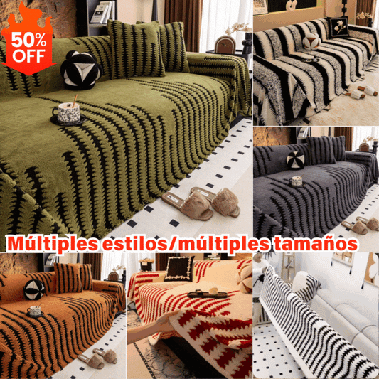 🛋️Oferta especial de Navidad para madrugadores:🎉 funda de sofá suave y antideslizante de felpa🍂【180*130cm】【180*150cm】