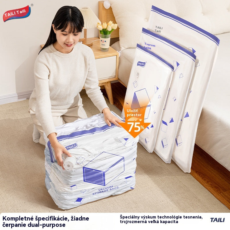 🧳🧳【56*80 cm】【5-dielna sada】♨️🌀Vákuovo-kompresné úložné vrecko