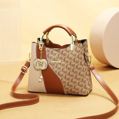👜 ¡50% de descuento por tiempo limitado! ✨ Set de 3 piezas de bolso tipo cubo estampado [bolso cruzado + cartera + tarjetero], espacioso, estilo retro 🌼