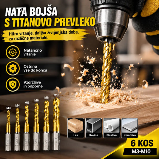 🔥【Kupite 6, dobite 6 brezplačno (12 kosov)】🧰🔩 Komplet večnamenskih svedrov