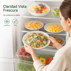 📢📢 ¡Último día con un 50% de descuento! 🥗【2 bolsas, 200 piezas】Tapas desechables para almacenar alimentos, adecuadas para sellar y conservar alimentos.