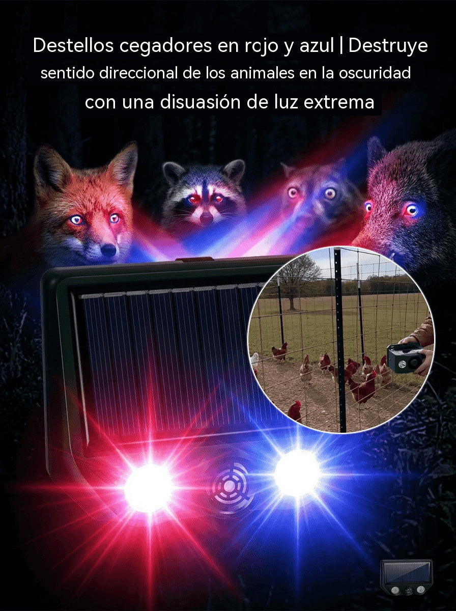 🔥【Oferta especial】🔥Repelente solar ultrasónico para animales para exteriores: puede ahuyentar pájaros y animales.