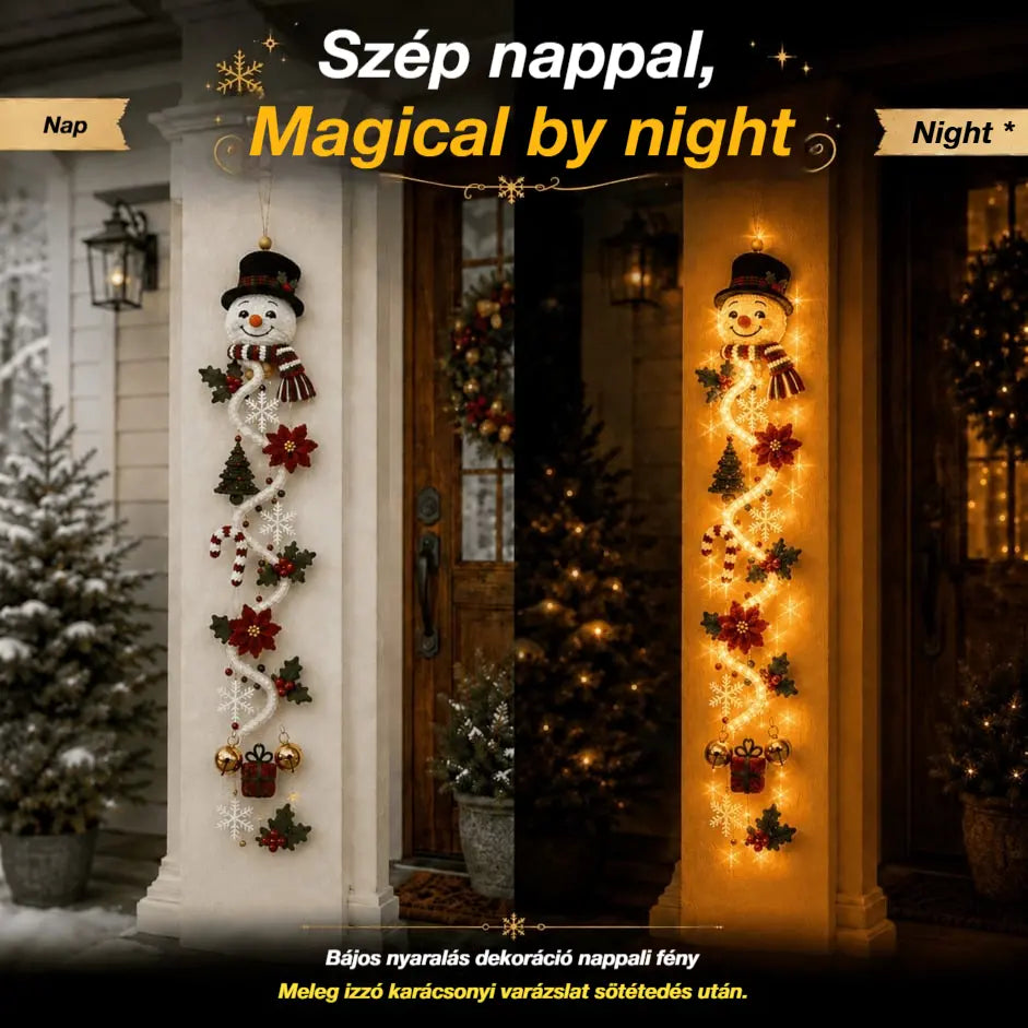 🎄🎃Utolsó nap! 🎅Élvezze a 49% kedvezményt a megvilágított karácsonyi ajtódíszekre!