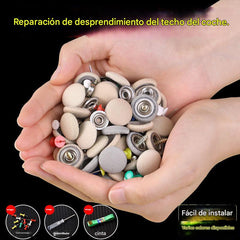 🔥【30% OFF】La lona del techo del automóvil se está cayendo, fije el clip de fijación de clavos, modificación y restauración del interior del automóvil sin desmontaje (kit de herramientas de instalación + destornillador + toalla incluidos)