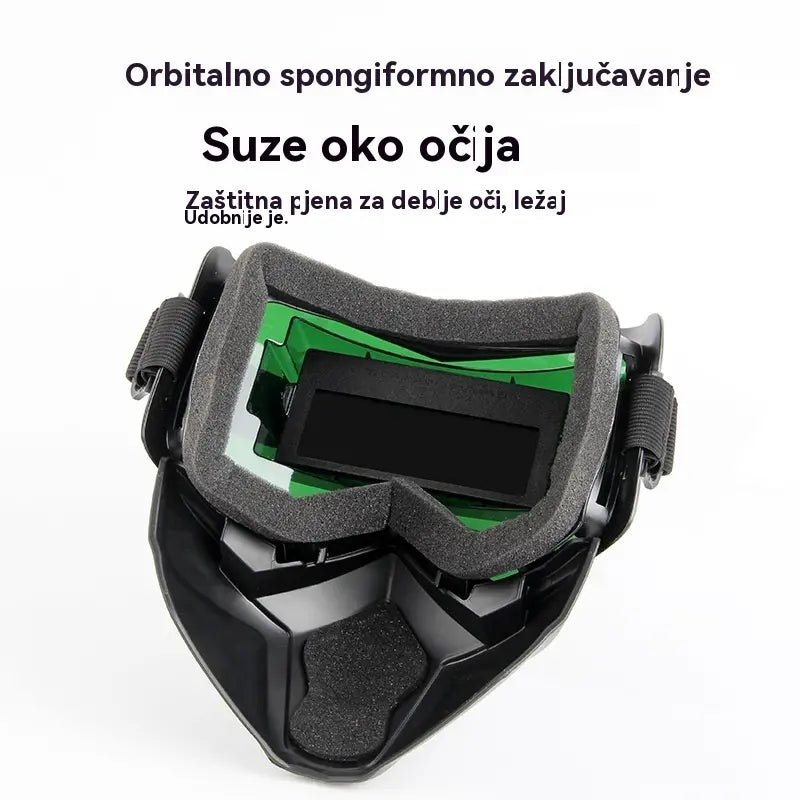 🔥😎Potpuno automatska maska za zavarivanje s promjenjivom svjetlošću i zaštitnom maskom za zavarivače