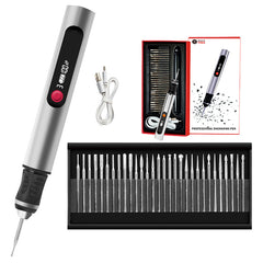 1 juego 31 euro✨Bolígrafo esculpidor recargable de iones de litio multifuncional, adecuado para decoración de uñas y pulido eléctrico.