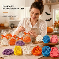 🔥6 piezas 👻 Cortador de galletas de Halloween: perfecto para galletas, pasteles y decoraciones únicas 🎯