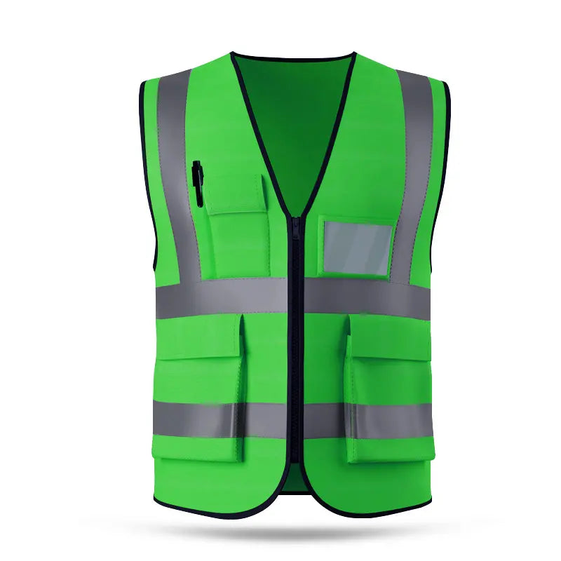【Compra 1 y llévate 1 gratis】Chaleco reflectante para obras de construcción de verano, ropa reflectante, chaleco de seguridad, transpirable