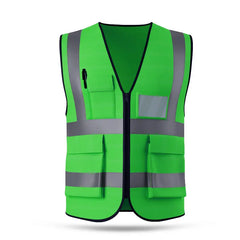 【Compra 1 y llévate 1 gratis】Chaleco reflectante para obras de construcción de verano, ropa reflectante, chaleco de seguridad, transpirable