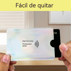 8 piezas 22€🔒 8 Fundas con Bloqueo RFID para Tarjetas – Protección para Tarjetas Bancarias e Identificación