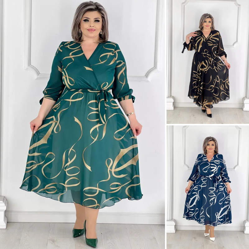 🔥✨【Novedades de otoño】【S-5XL】❤️Vestido de gasa de alta calidad
