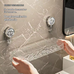 🍽️🧺🔥26 euros cada uno🔥 Estante de almacenamiento con ventosa sin perforaciones, elegante estante de drenaje ondulado, adecuado para cocina y baño
