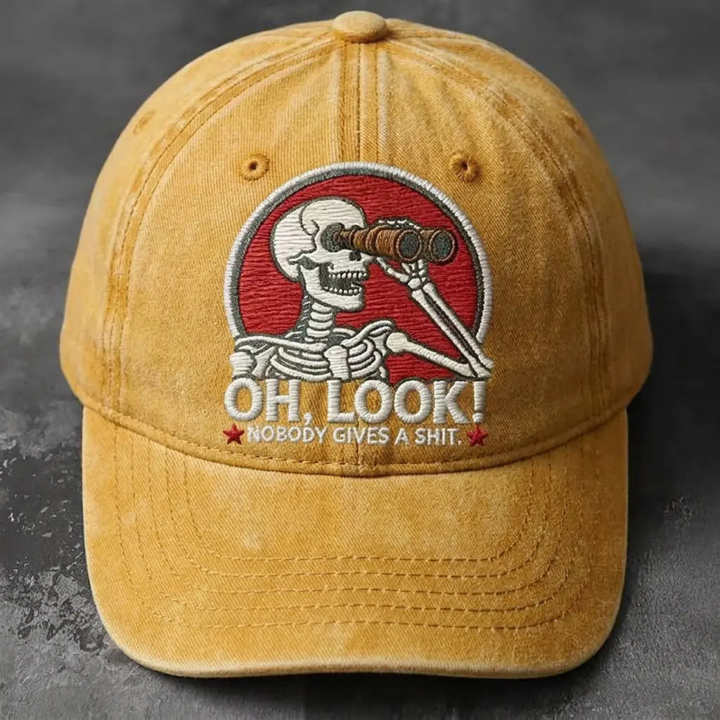 🧢💯Gorra de béisbol bordada con calavera